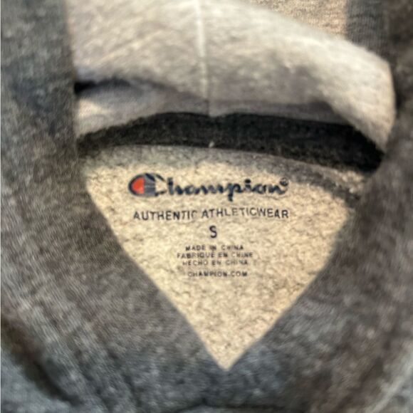 Champion Boys Hoodie Small Gray Spellout Logo Pullover Casual - Picture 7 of 7